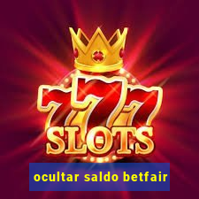 ocultar saldo betfair